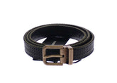 Dolce & Gabbana Blue Leather Logo Belt -   -  Dolce & Gabbana.